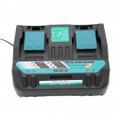 Fast Dual Battery Charger + USB Port Replacement For MAKITA DC18RD 14.4-18V 4A