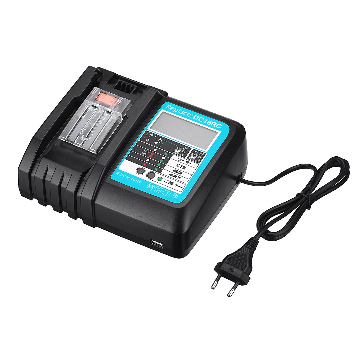 Display 7.2V-18V 3A DC18RC Universal USB Charger Li-Ion Battery Charger for Makita Power Tool Charge