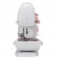 110-240V Portable Mini Desktop Sewing Machine Double Speed Automatic Thread W/ Light