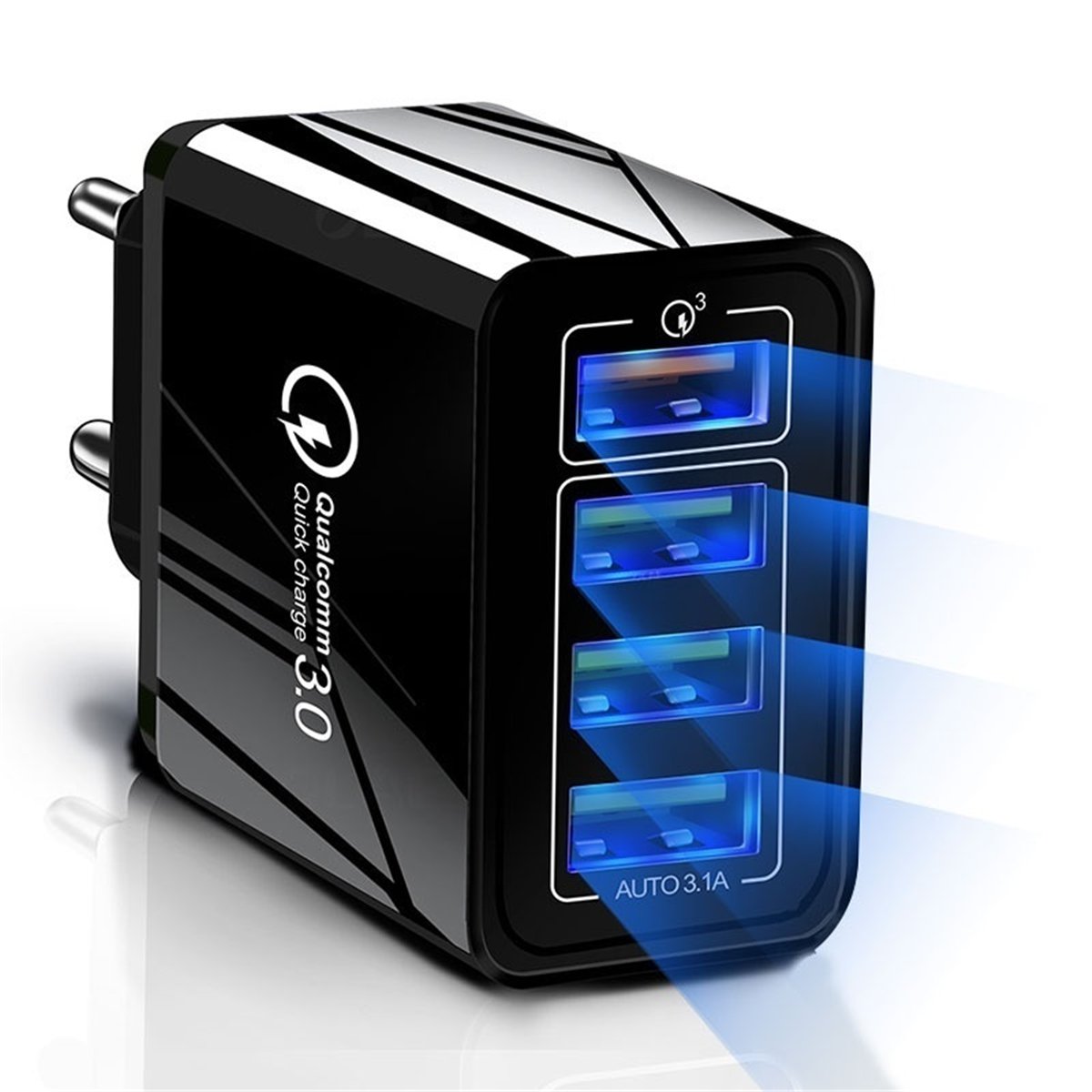 4 USB Ports Smart Quick Charger Compatible With All Smartphones & Tablet PC Camera MP3 MP4 Player PS