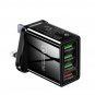 4 USB Ports Smart Quick Charger Compatible With All Smartphones & Tablet PC Camera MP3 MP4 Player PS