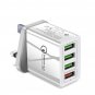 4 USB Ports Smart Quick Charger Compatible With All Smartphones & Tablet PC Camera MP3 MP4 Player PS
