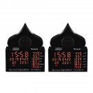 LED Quran Speaker Islamic Prayer Azan Clock Remote Control Player Lamp FM Broadcast