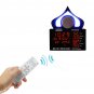 LED Quran Speaker Islamic Prayer Azan Clock Remote Control Player Lamp FM Broadcast