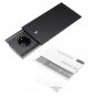 ALL Aluminum Alloy Plate Cover Slide Type Hidden Socket Single Side Open 3 Power Socket EU/UK Plug