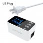 3USB Port  USB Charger Type C LCD Display Charger 100-240V Charging Station