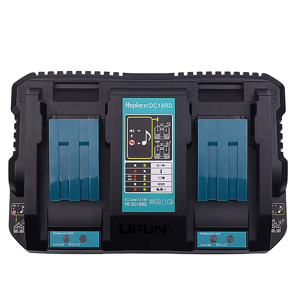 Universal USB Dual Charger DC18RD 14.4V-18V Li-Ion Battery Charger for Makita Power Tool Fast Chargi