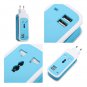 110V-220V 750w Power Universal Socket Outlet 1.5M With Dual USB 2.1A Charger adapter