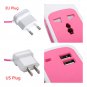 110V-220V 750w Power Universal Socket Outlet 1.5M With Dual USB 2.1A Charger adapter