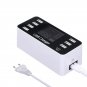 40W 7 USB Type-C Charger LCD Screen Desktop Fast Charging Station Charger US/AU/UK/EU Plug