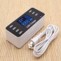 40W 7 USB Type-C Charger LCD Screen Desktop Fast Charging Station Charger US/AU/UK/EU Plug
