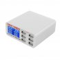 40W 6 Ports USB Intelligent Charger LCD Screen Desktop Intelligent Charging Station Charge