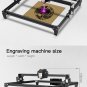 C30 2500mW 450x400mm Large Engraving Area Black Laser Engraving Machine CNC Laser Printer
