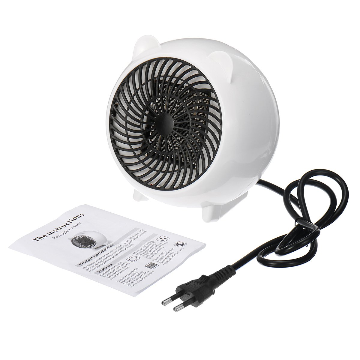 500W Mini Size Personal Space Heater Electric Heater for Home Office Small Heater PTC Ceramic Air He