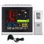 Wireless Weather Station Temperature Humidity Sensor Colorful LCD Display Weather Forecast RCC Clock