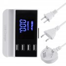 LCD Display 1.9 Inch USB Charger Power Adapter Desktop Charging Station Phone Charger Smart IC techn