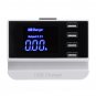 LCD Display 1.9 Inch USB Charger Power Adapter Desktop Charging Station Phone Charger Smart IC techn