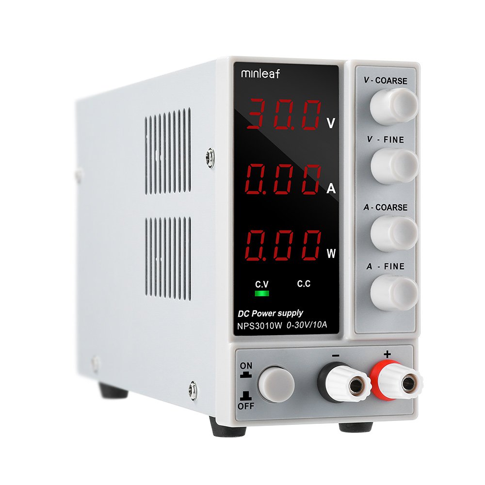 Minleaf NPS3010W 110V/220V Digital Adjustable DC Power Supply 0-30V 0-10A 300W Adjustable Laboratory