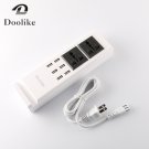 Smart Charger 6 USB Charging Ports Dual AC Ports Phone Holder Power Adapter Charging Station
