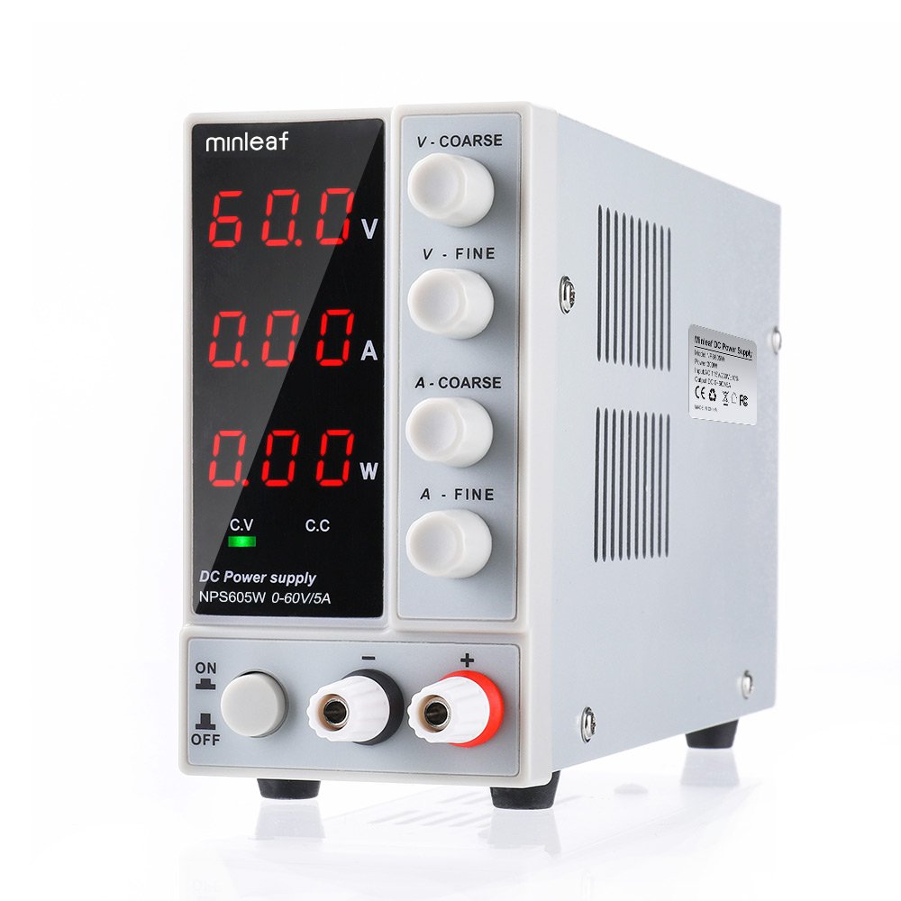 Minleaf NPS605W 110V/220V 0-60V 0-5A Adjustable Digital DC Power Supply 300W Regulated Laboratory Sw