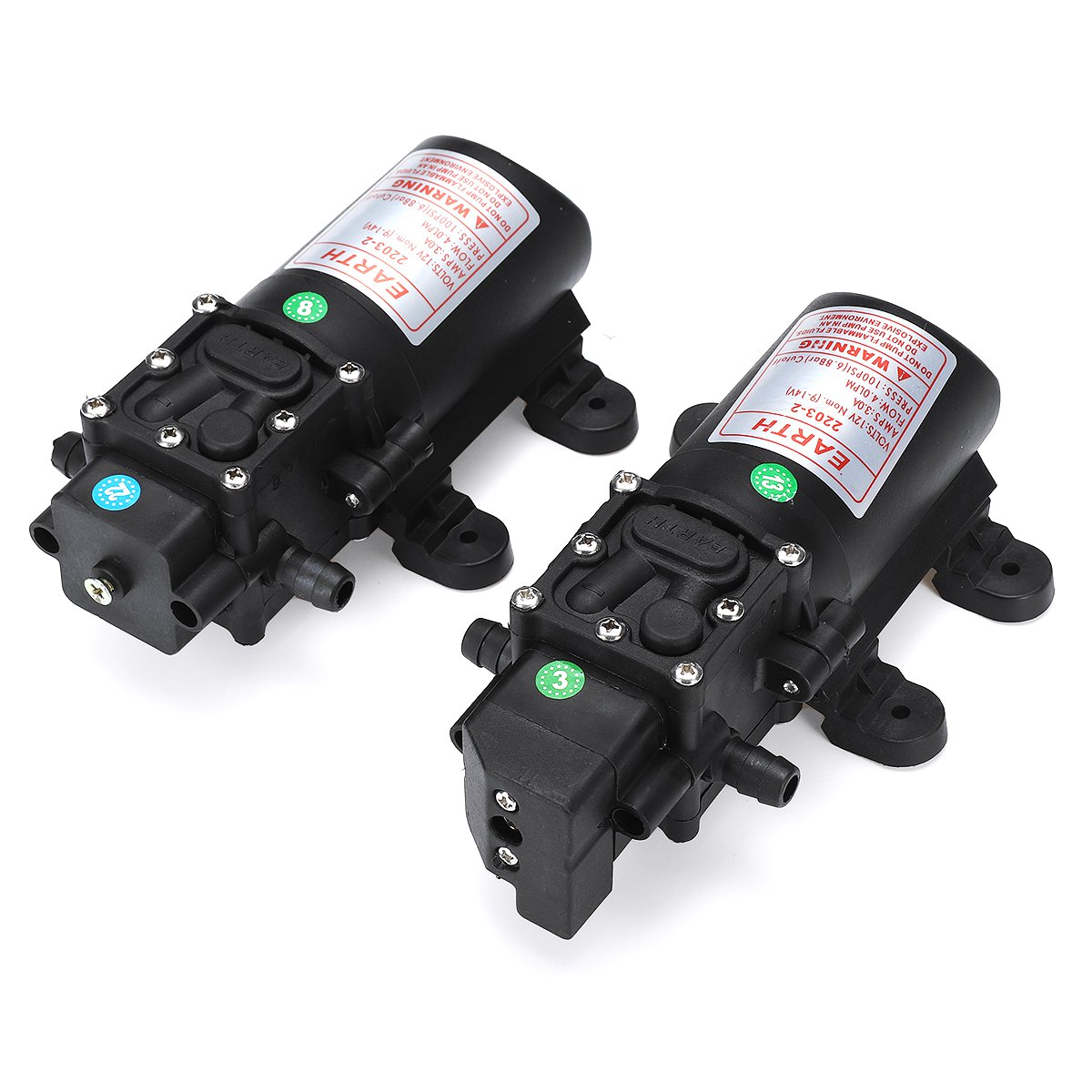 DC12V Micro Diaphragm Pump 100PSI Intelligent Water Pump 4L Reflux Diaphragm Pump