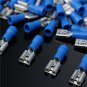 16-14AWG Insulating Female Spade Terminal Electrical Crimp Wire Connectors Blue