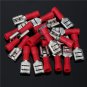22-18AWG Insulating Female Spade Terminal Electrical Crimp Wire Connector Red