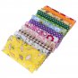 30Pcs/50Pcs/100Pcs DIY Sewing Cloth Assorted Pre-Cut Square Bundle Charm Cotton Floral Quilt Fabric