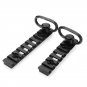 6-Slot 8-Slot Keymod Picatinny Rail Section & Push Button QD Sling Swivel Socket Adapter Combo