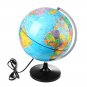 110V Blue Ocean World Earth Globe Map Rotating Night Light Desktop Decoration Education