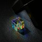 20mm/23mm Optical Glass Crystal Combiner Prism X Cube RGB Dispersion Splitter w/ Blue Shinning Box