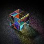 20mm/23mm Optical Glass Crystal Combiner Prism X Cube RGB Dispersion Splitter w/ Blue Shinning Box