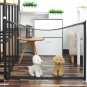 Pet Dog Gate Safety Guard Folding Baby Toddler Stair Retractable Door