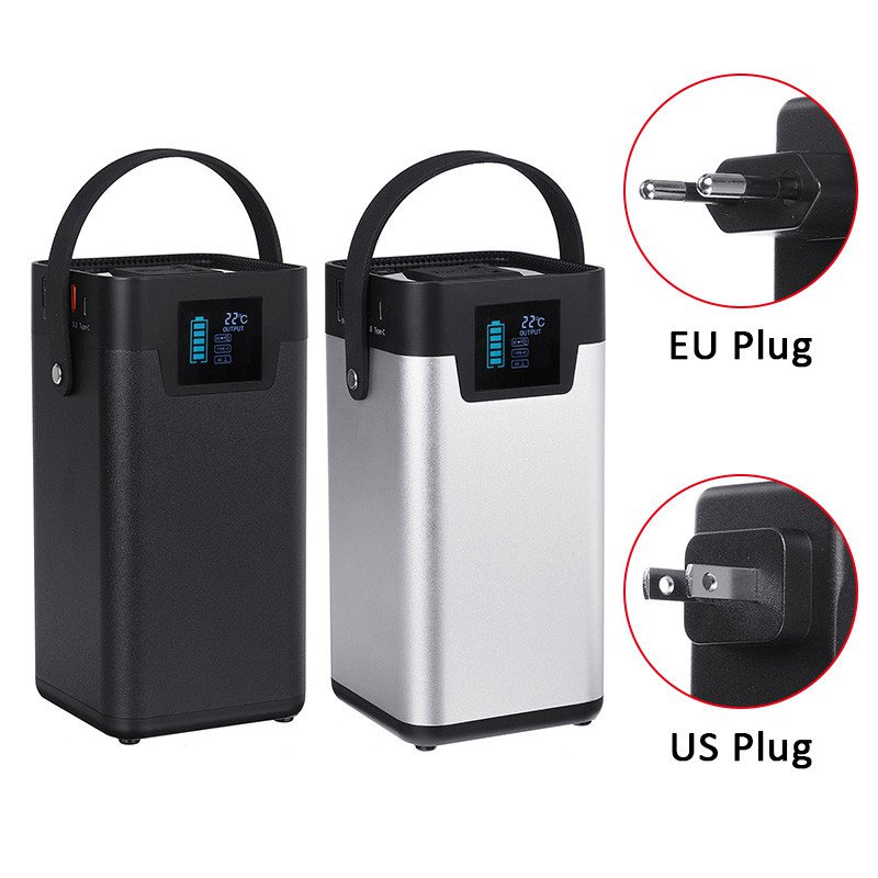 Portable Solar Power Generator Station Energy Storage Battery Charger 54600mAh