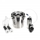 5L Electric Cow Goat Sheep Milking Machine Vacuum Pump Milker Double Head 220V