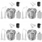 5L Stainless Steel Electric Milking Machine With Milk Full Stop Device Milker