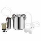 5L Electric Cow Goat Sheep Milking Machine Double Head Vacuum Pump Milker Tool