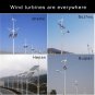 12V/24V 400W S3 Aluminum Shell 3/5 Blades Small Horizontal Wind Turbine Wind Generator NE-400s2