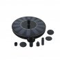 3.7-12V 55cm Solar Floating Water Fountain With 7Pcs Nozzles Bird Bath Small Pond Swimming Pool Gard
