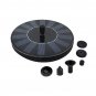 3.7-12V 55cm Solar Floating Water Fountain With 7Pcs Nozzles Bird Bath Small Pond Swimming Pool Gard