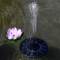 3.7-12V 55cm Solar Floating Water Fountain With 7Pcs Nozzles Bird Bath Small Pond Swimming Pool Gard