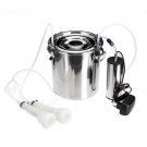 5L Electric Milking Machine Stainless Steel Cow Goat Sheep Bucket Suction Milker Vacuum Pump Househo