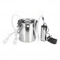 5L Electric Milking Machine Stainless Steel Cow Goat Sheep Bucket Suction Milker Vacuum Pump Househo
