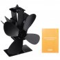 2/4/5 Blades Fireplace Fans Heat Powered Stove Fan for Log Wood Burner Ecofan