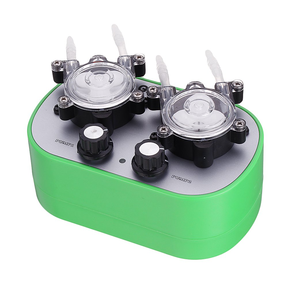G728-2 Dual Head Micro Peristaltic Pump Fully Automastic Water Pumps Self-priming Pump Metering Circ