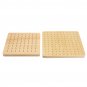 Wooden Nail Board Plate Kids Mathematics Geometry Space Educational Children Toy