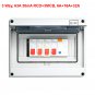 3 Way Garage Caravan Consumer Unit 63A Power Switch Circuit Breaker IP65 Household Mall Use