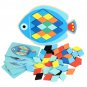 Cartoon Educational Fish/Owl Animal Wooden Puzzle Montessori Toys Kids Early Learning