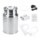 7L Bucket Electric Cow Milking Machine Sheep Goat Milker Portable Vacuum Pump
