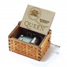 Retro Vintage Music Box Wood Hand Cranked Music Box Home Crafts Decor Xmas Gifts